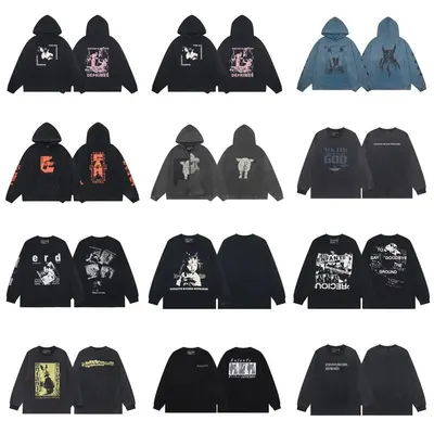 Unisex Hoodie Black Graphic Streetwear