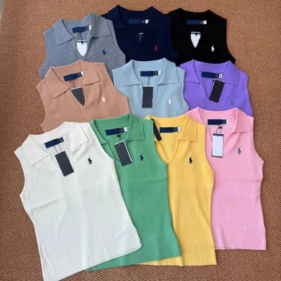 Ralph Lauren Polo Sleeveless Knit Top Multicolor Casual