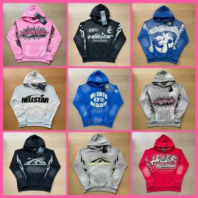 Hellstar Hoodie Pink Casual Sweatshirt