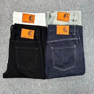 Carhartt Work Pants Black Denim Style