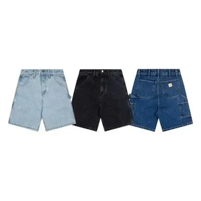 Denim Shorts Light Blue Dark Blue Classic Style