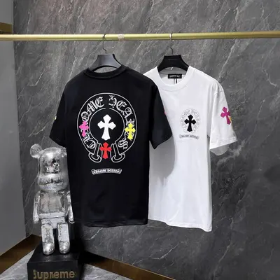 Chrome Hearts Cross Logo Black Casual T-Shirt
