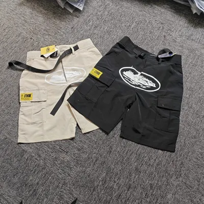 Utework Cargo Shorts Khaki Casual Pants