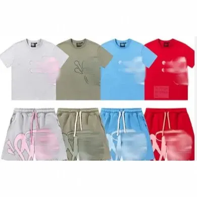 Unisex T-Shirt And Shorts Set White Casual Outfit