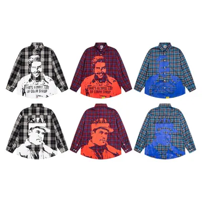 Asaah Plaid Shirt Black/Red/Blue Casual