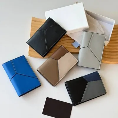 Leather Card Holder Multi Color Minimalist Wallet