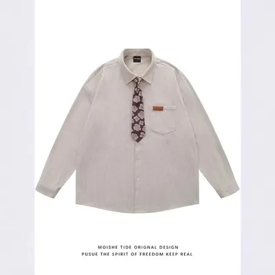 Moishe Tide Checkered Beige Casual Shirt