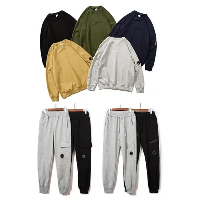 Unisex Sweatshirt Set Gray Casual Outfit