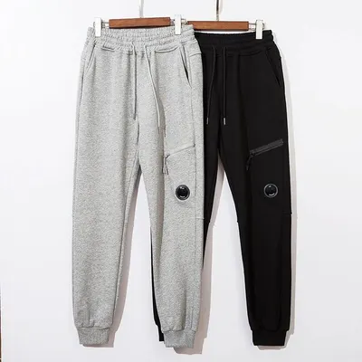 Unisex Cargo Sweatpants Gray And Black Casual Pants