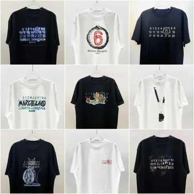 Maison Margiela Number 6 Black/White Casual T-Shirt