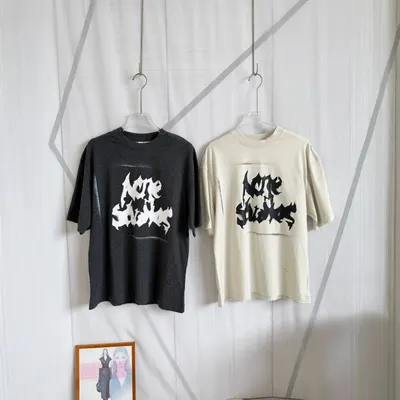 Acne Studios Graphic Black Oversized T-Shirt