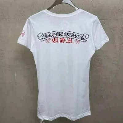 Chrome Hearts U.S.A. White Graphic T-Shirt