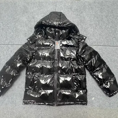 Moncler Black Hooded Puffer Jacket