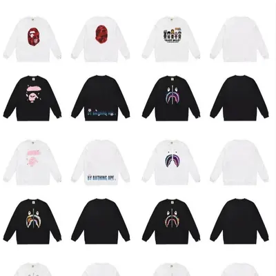 Bape Ape Head White Crewneck Sweatshirt