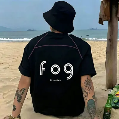 Fog Essentials Black Oversized T-Shirt