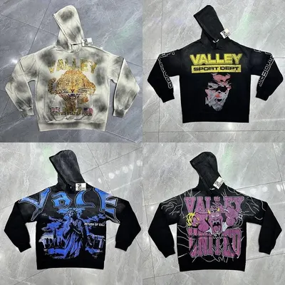 Valley Sport Dept Black Graphic Hoodie