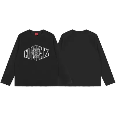 Corteiz Long Sleeve Black Streetwear T-Shirt