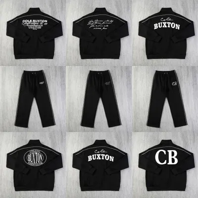 Cole Buxton Track Jacket Black Athletic