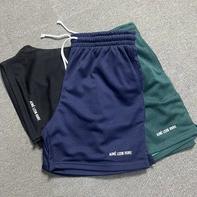 Aime Leon Dore Mesh Shorts Navy Blue Athletic