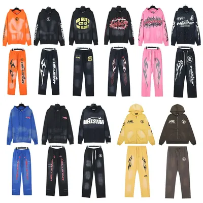 Hellstar Hoodie Set Multi Color Streetwear