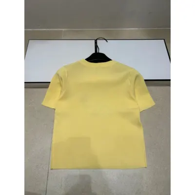 Yellow Short Sleeve Crewneck T-Shirt