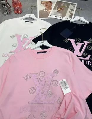 Louis Vuitton LV Logo Pink Casual T-Shirt